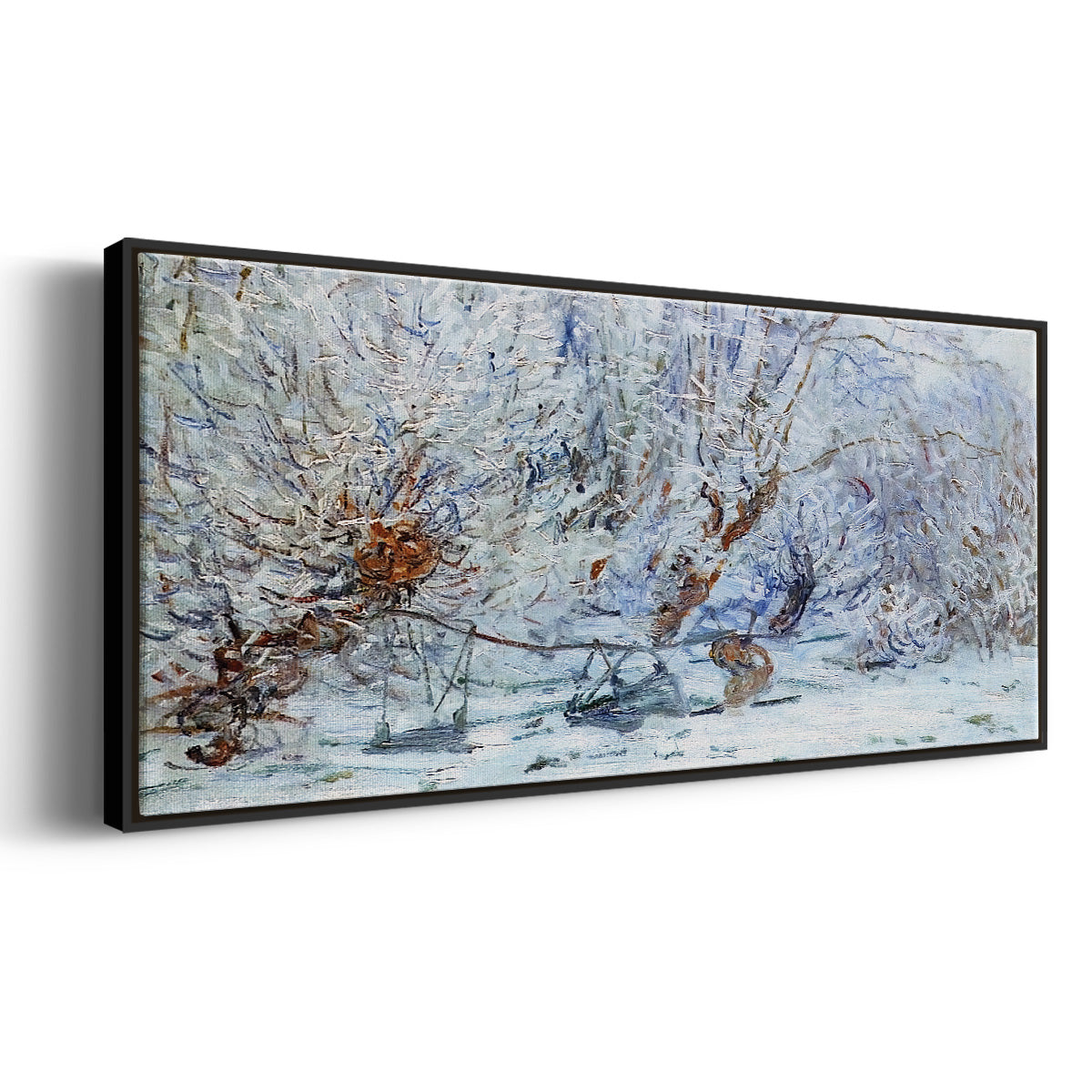 The Frost, 1885 - Floater Framed Canvas Print