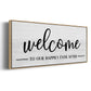 Welcome Ever After - Floater Framed Canvas Print