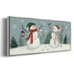Snowmen VI - Floater Framed Canvas Print