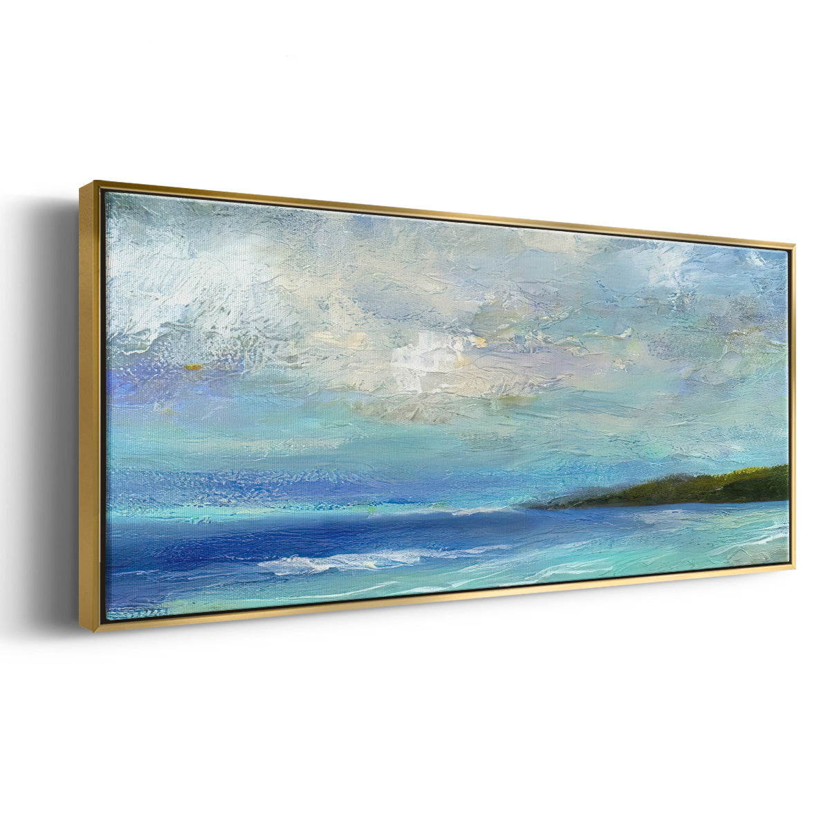 Island Inlet - Floater Framed Canvas Print