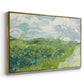 Green Wheat Field, Auvers, 1890 - Floater Framed Canvas Print