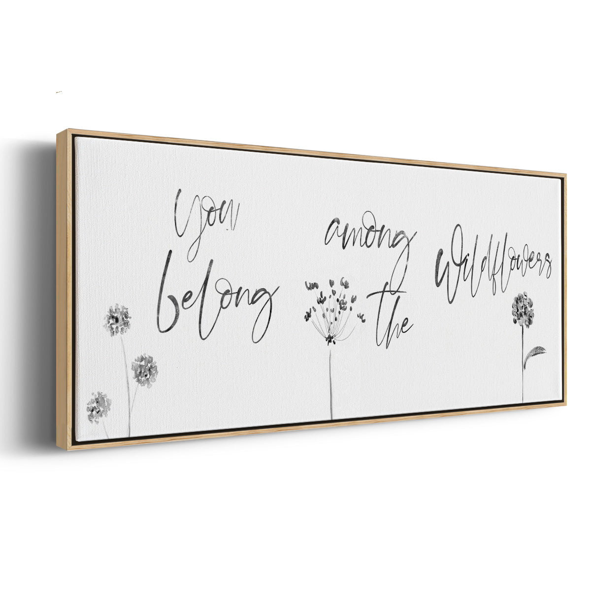 Among the Wildflowers - Floater Framed Canvas Print