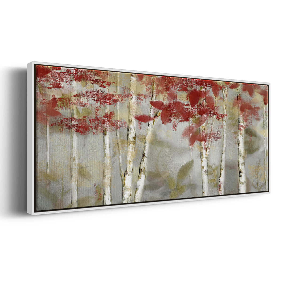 Autumn Forest - Floater Framed Canvas Print