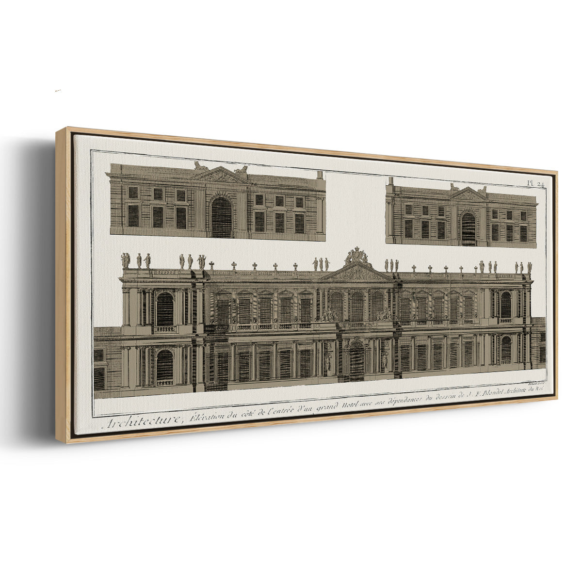 Buildings & Facades I - Floater Framed Canvas Print