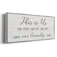 Us and Our Laundry - Floater Framed Canvas Print