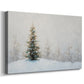 Frostlit Evergreen Parish - Canvas Art Print