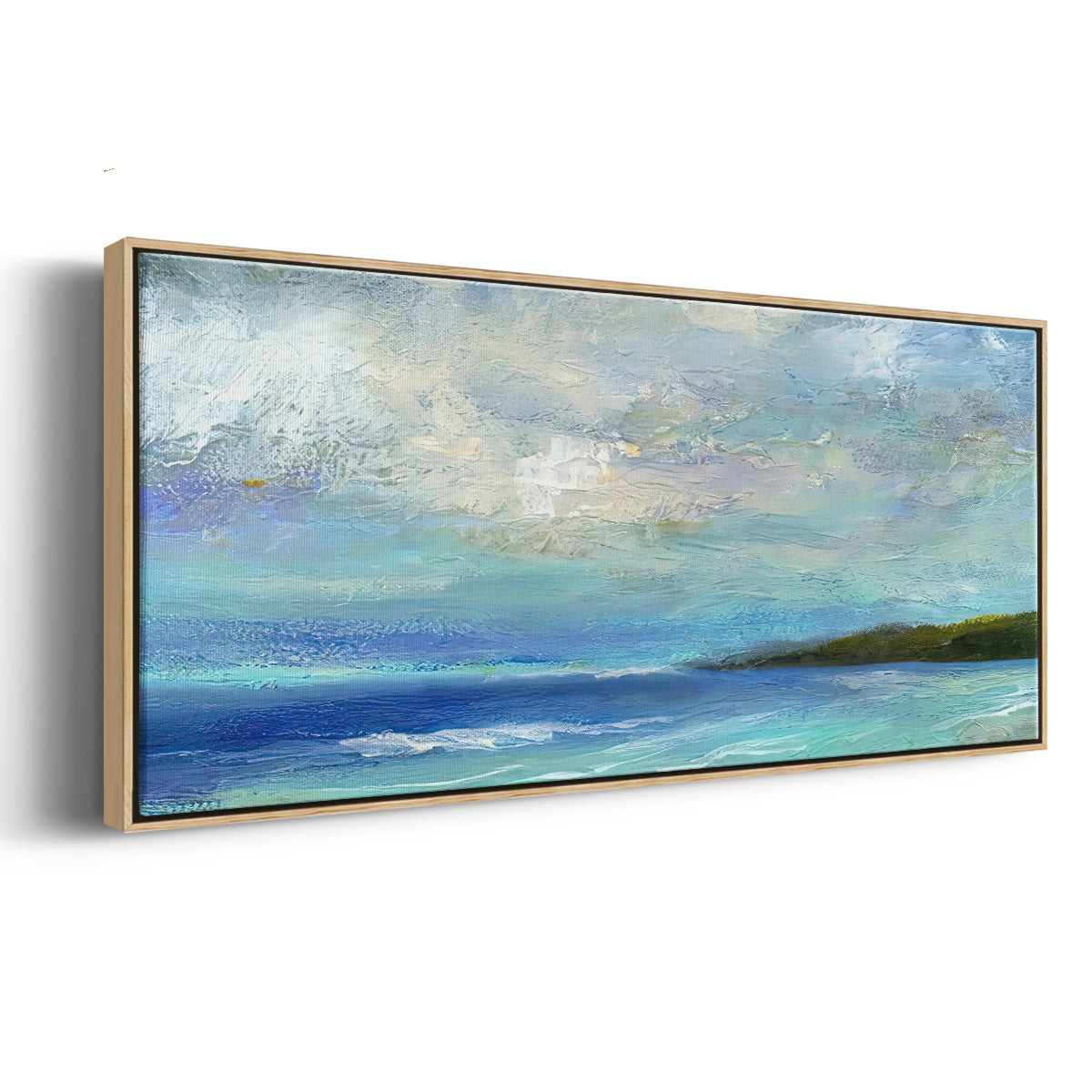 Island Inlet - Floater Framed Canvas Print