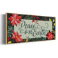 Bright Christmas Night Collection D - Floater Framed Canvas Print