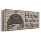 Home & Farm III - Floater Framed Canvas Print