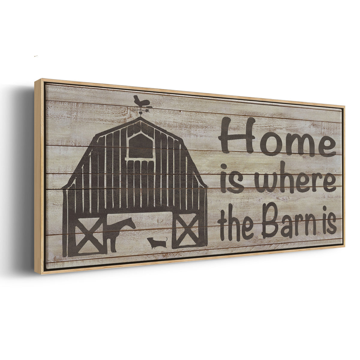 Home & Farm III - Floater Framed Canvas Print