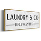 Help Wanted - Floater Framed Canvas Print
