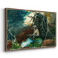 Campfire, Adirondacks, 1892 - Floater Framed Canvas Print
