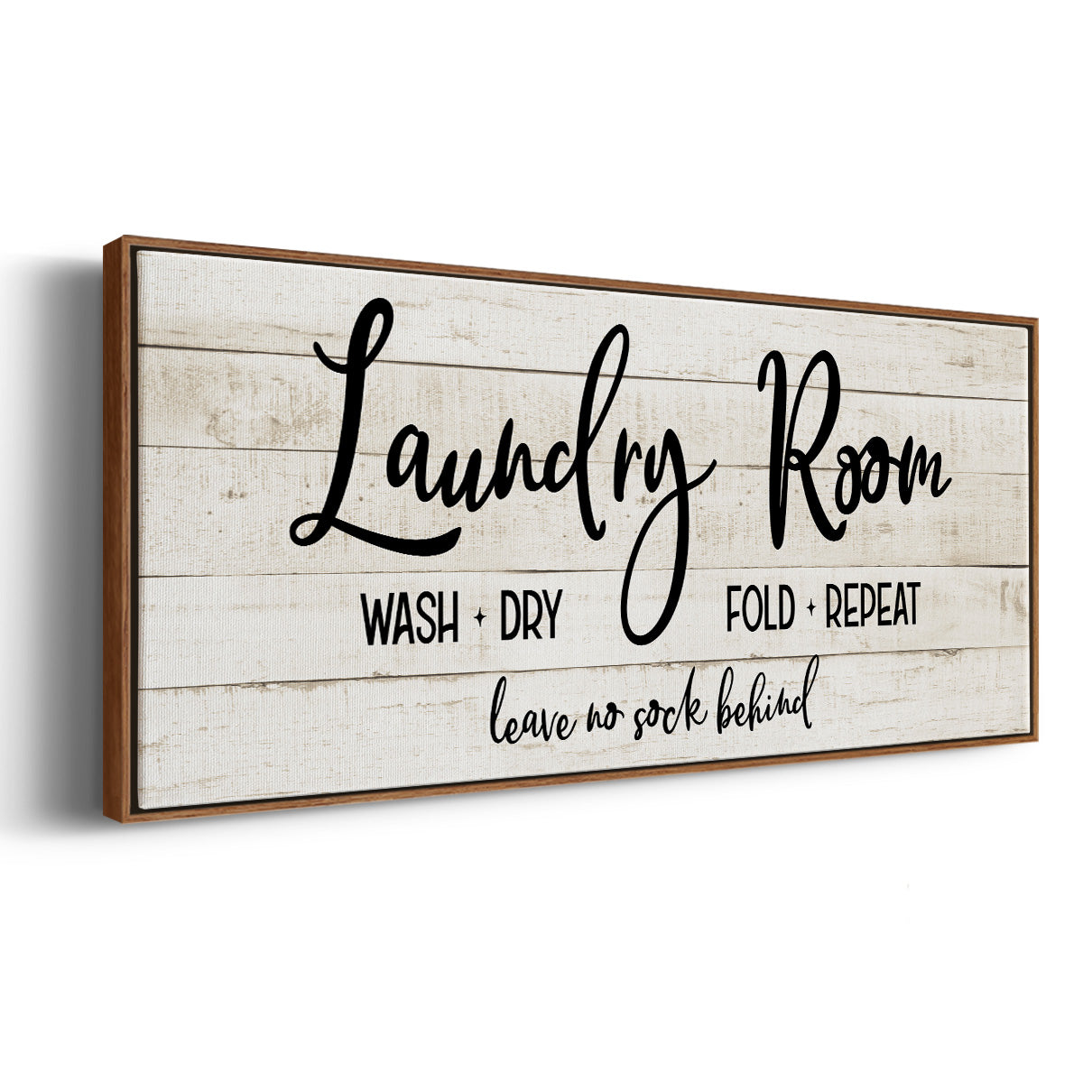 Leave No Sock Behind - Floater Framed Canvas Print