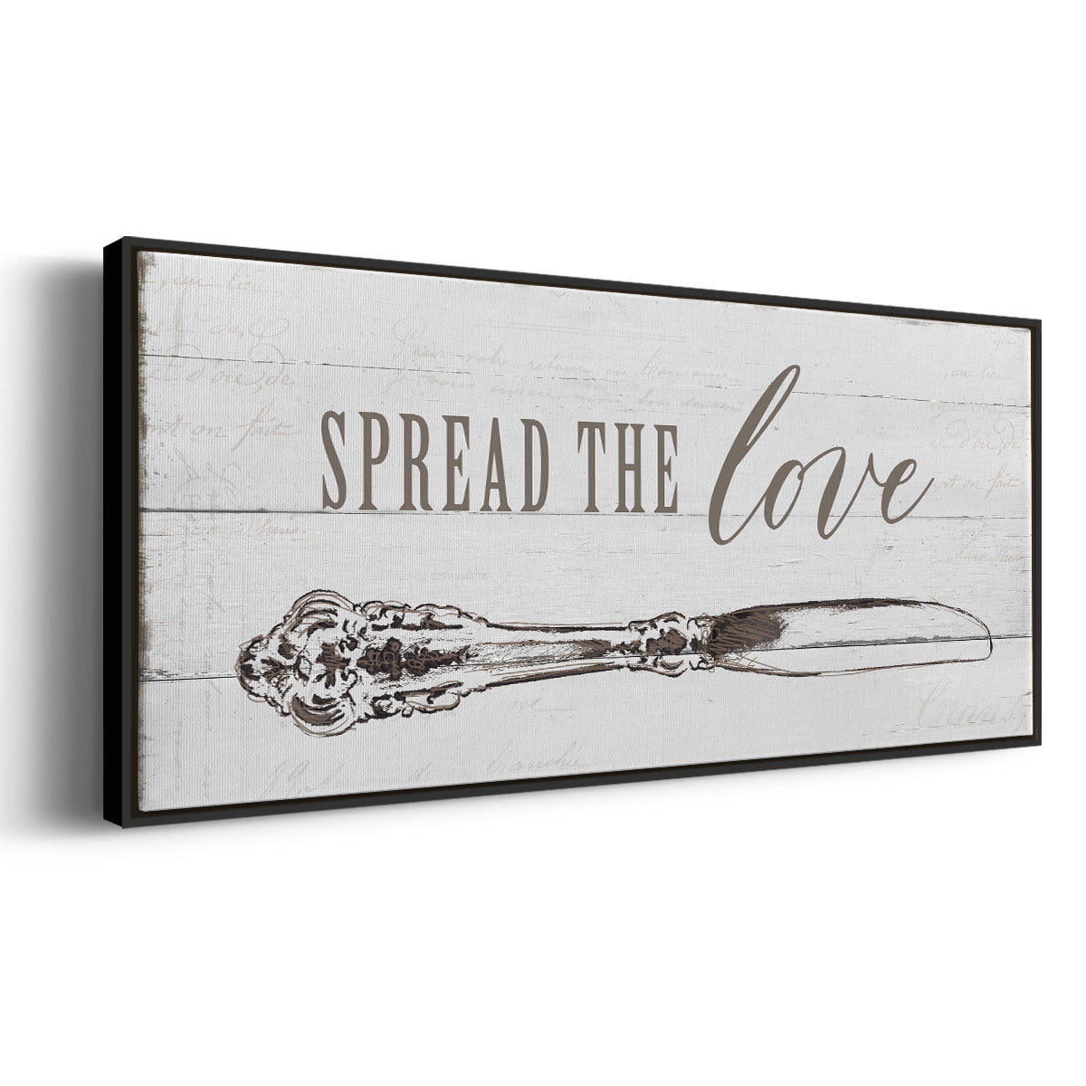 Spread the Love - Floater Framed Canvas Print
