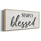Simply - Floater Framed Canvas Print