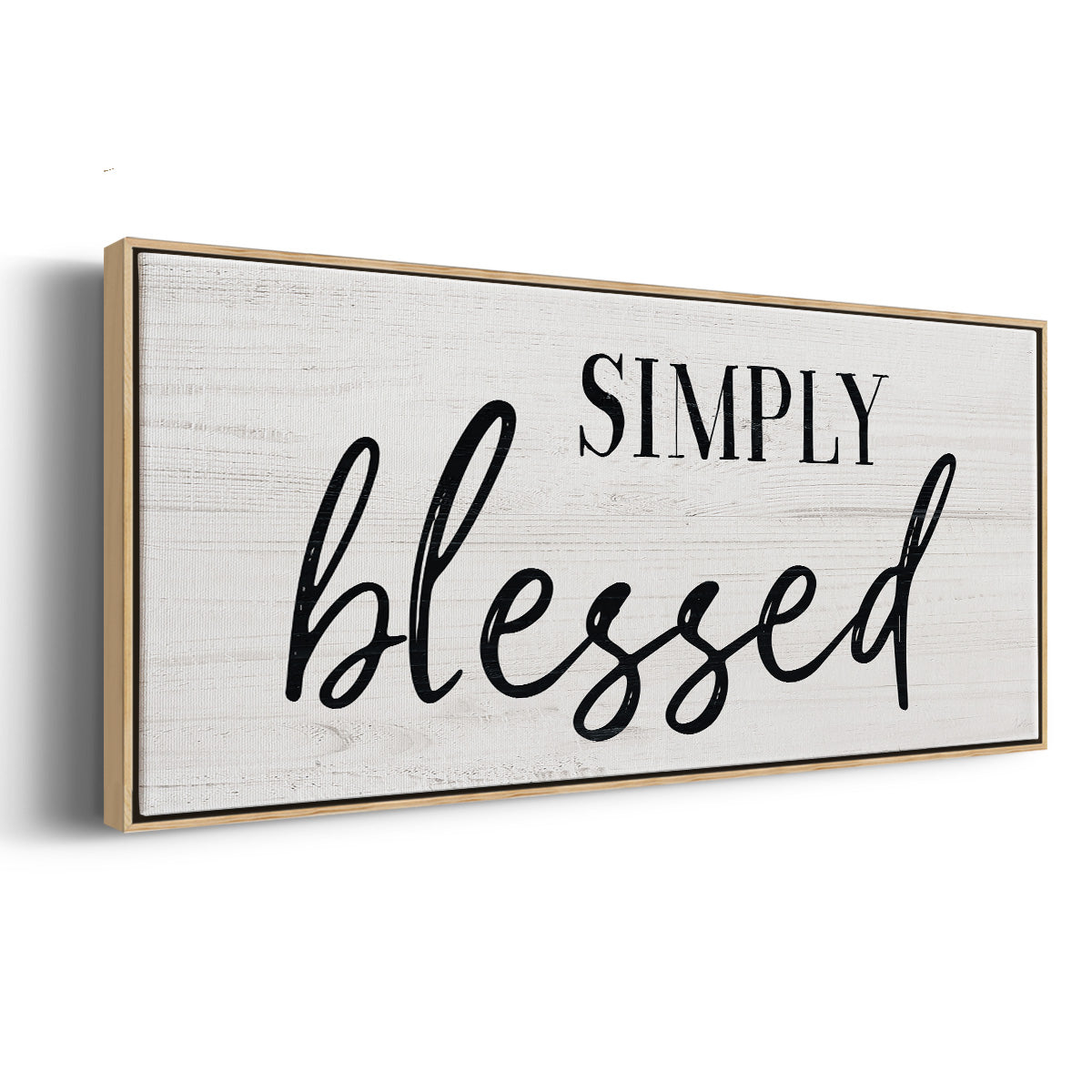 Simply - Floater Framed Canvas Print