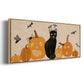 Pumpkin Patch Cats Collection D - Floater Framed Canvas Print