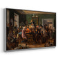 An Auction Scene, 1835 - Floater Framed Canvas Print