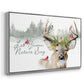 Holiday Deer Collection A - Floater Framed Canvas Print