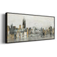 Bright City Lights - Floater Framed Canvas Print