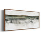 River Flow - Floater Framed Canvas Print