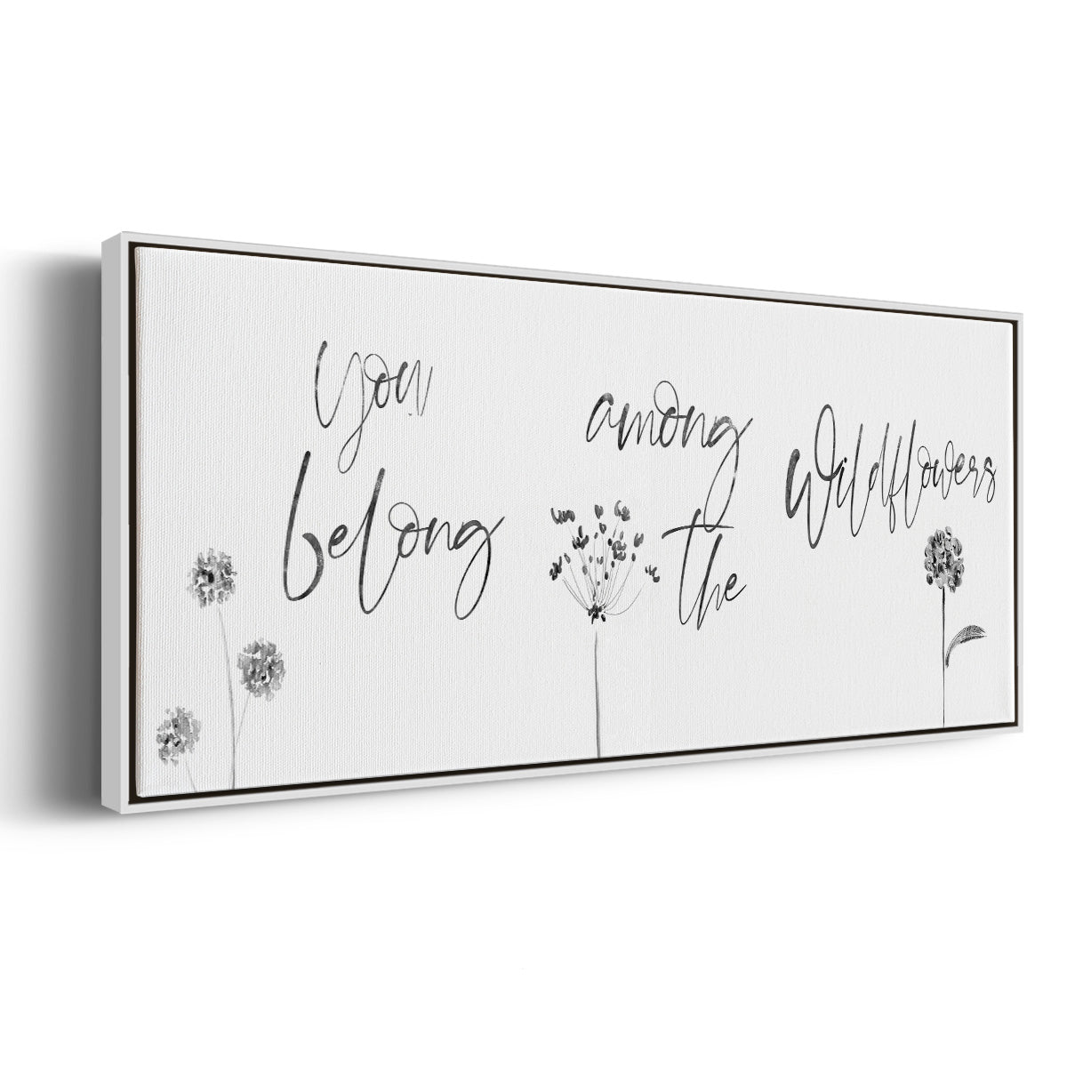 Among the Wildflowers - Floater Framed Canvas Print