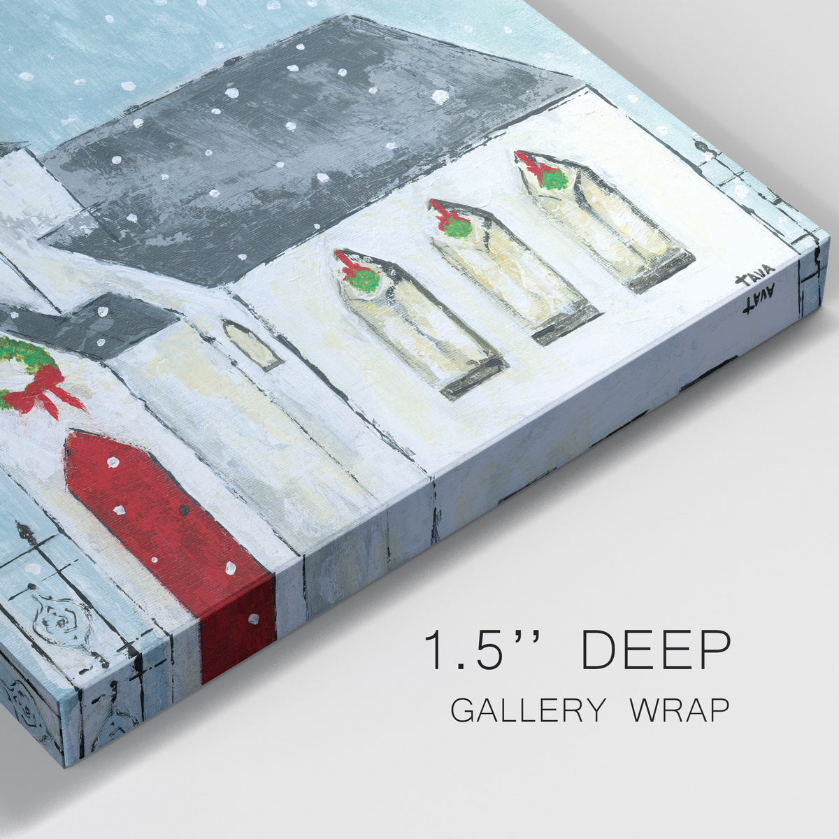 Christmas Night-Premium Gallery Wrapped Canvas - Ready to Hang