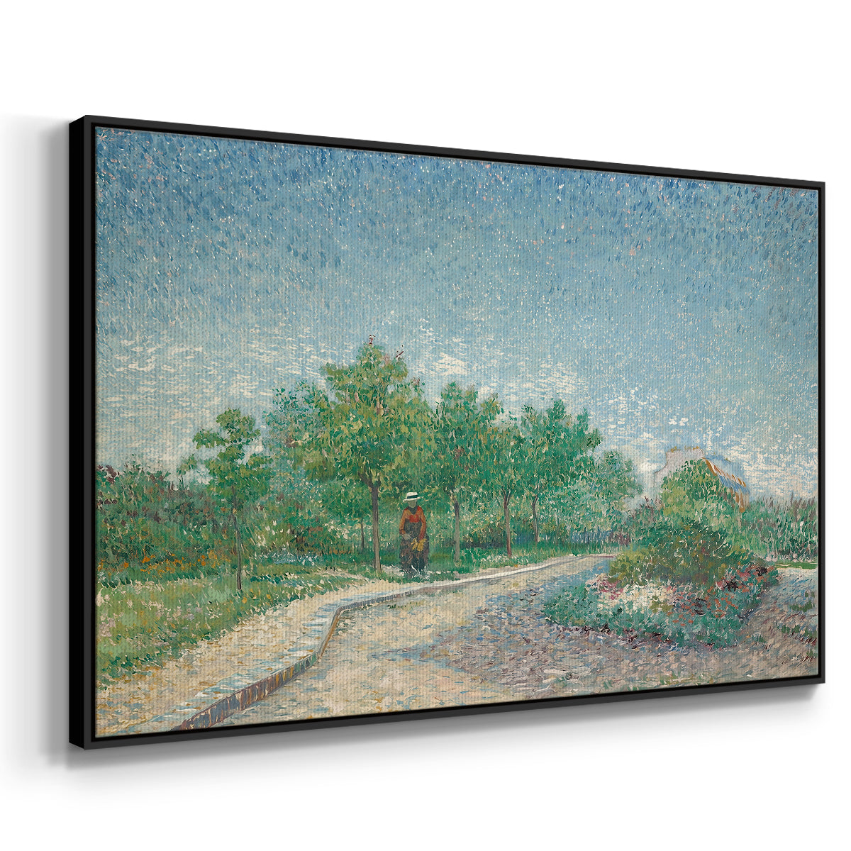 Square Saint-Pierre, Paris, 1887 - Floater Framed Canvas Print