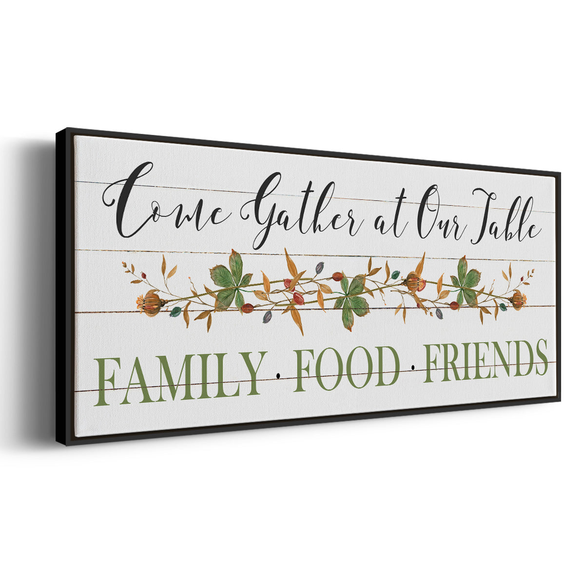 Feeding Friends I - Floater Framed Canvas Print