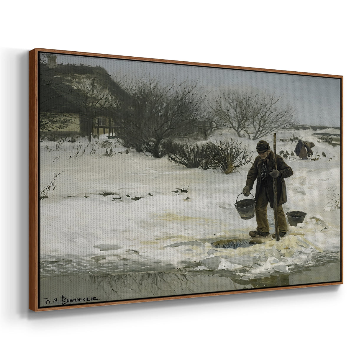 Tøsne, 1895 - Floater Framed Canvas Print
