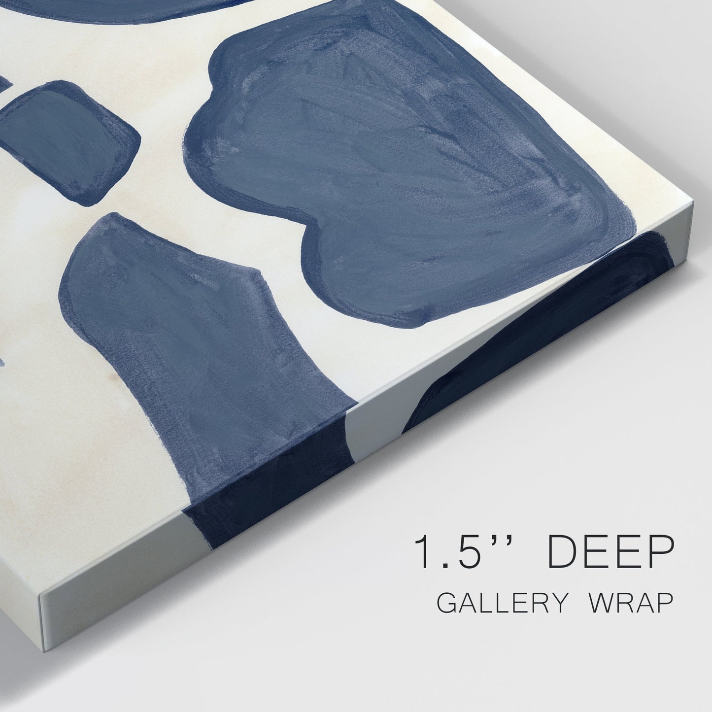 Blue Pieces II Premium Gallery Wrapped Canvas - Ready to Hang