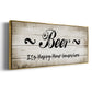Beer Happy Hour - Floater Framed Canvas Print