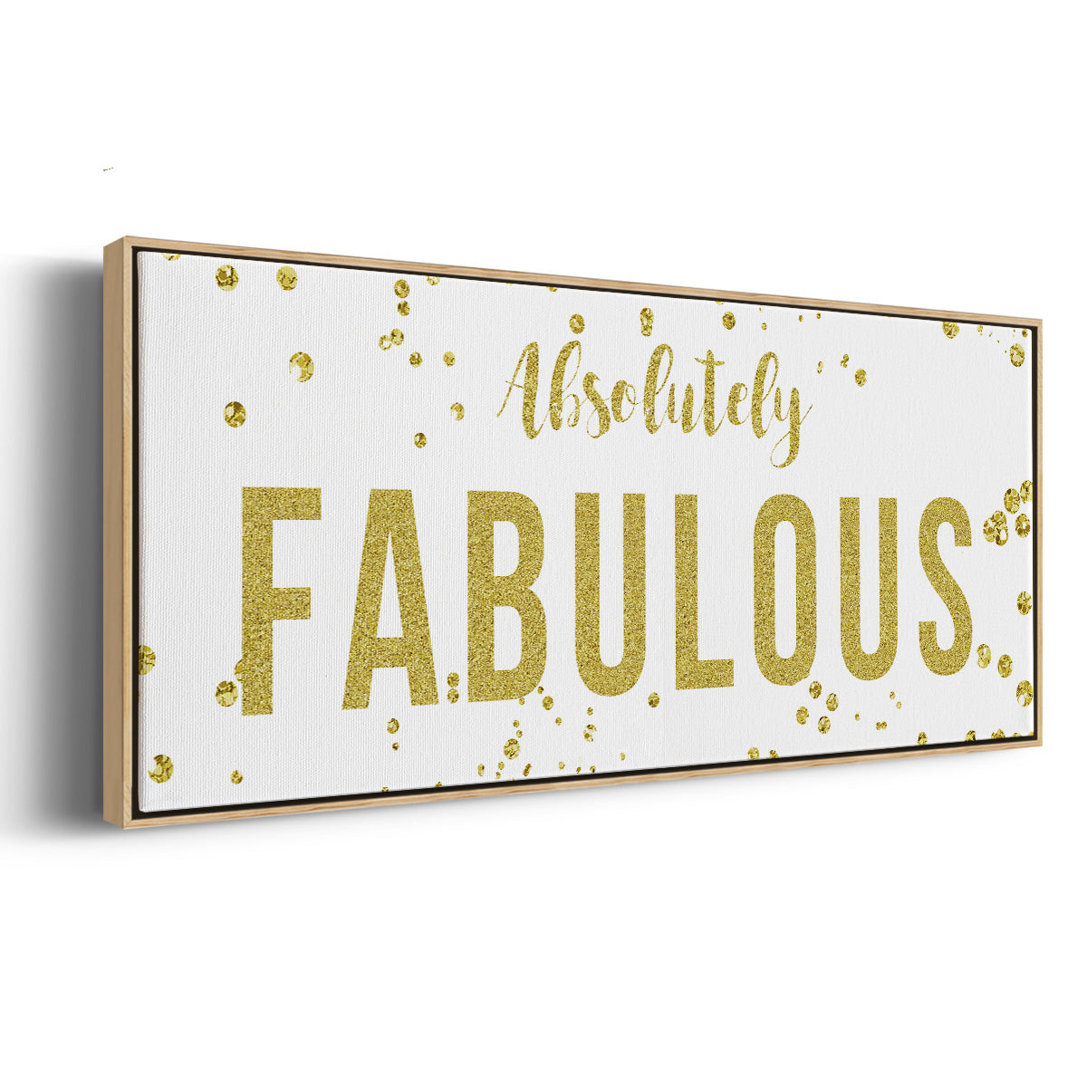 Fabulous - Floater Framed Canvas Print