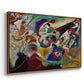 Fragment 2 for Composition VII, 1913 - Floater Framed Canvas Print