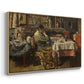 The Meal (De maaltijd), c. 1885 - Floater Framed Canvas Print