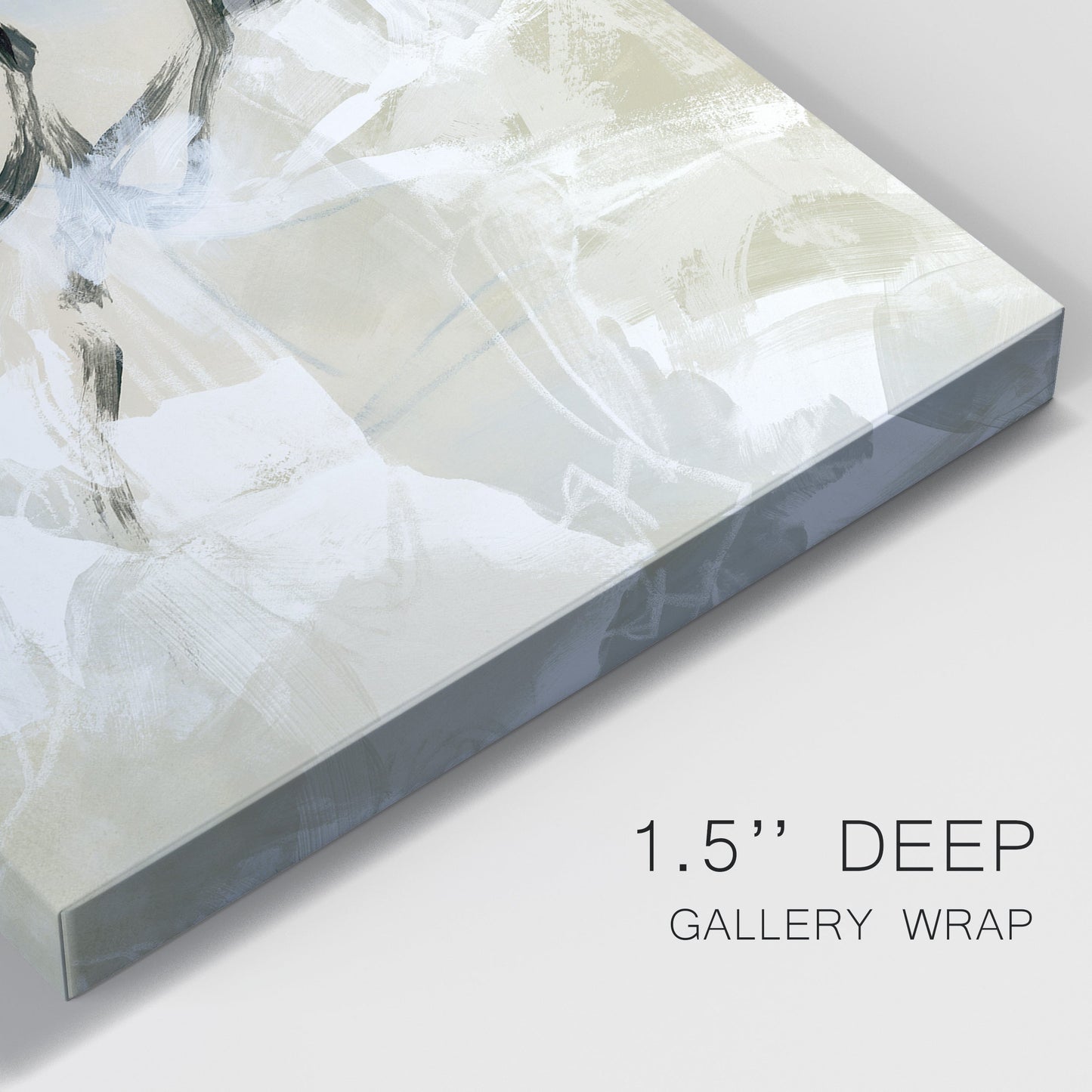 Scribble Veil I Premium Gallery Wrapped Canvas - Ready to Hang