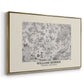 Fleurs, 1866 (Morris Inspired) - Floater Framed Canvas Print