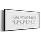 I Gave Myself Bangs! - Floater Framed Canvas Print