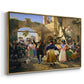 Romans Gathered for Merriment at an Osteria, 1839 - Floater Framed Canvas Print