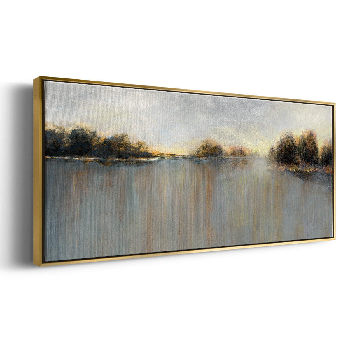 Rain at Dawn - Floater Framed Canvas Print