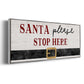 Santa Stop - Floater Framed Canvas Print