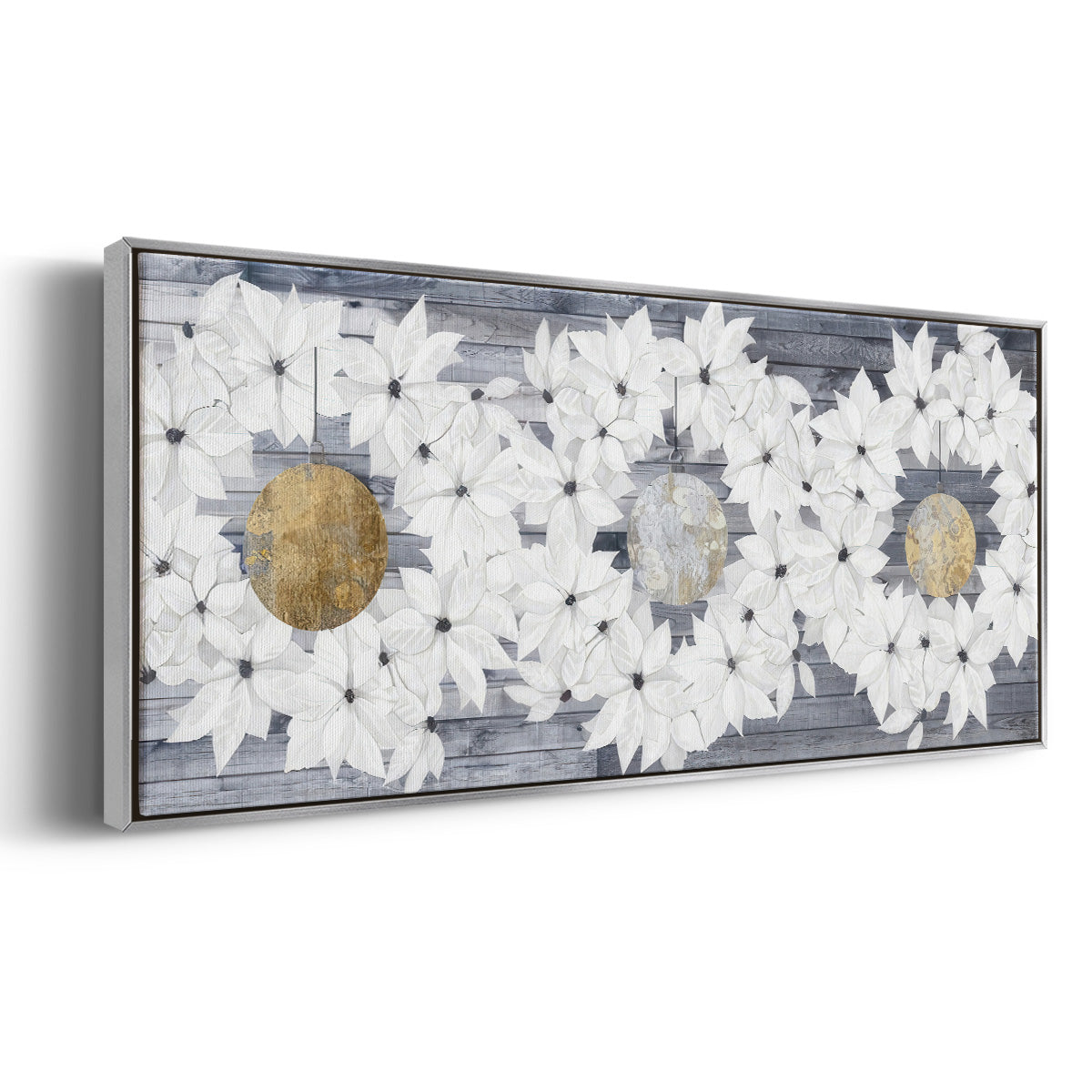 Sophisticated Christmas Collection H - Floater Framed Canvas Print