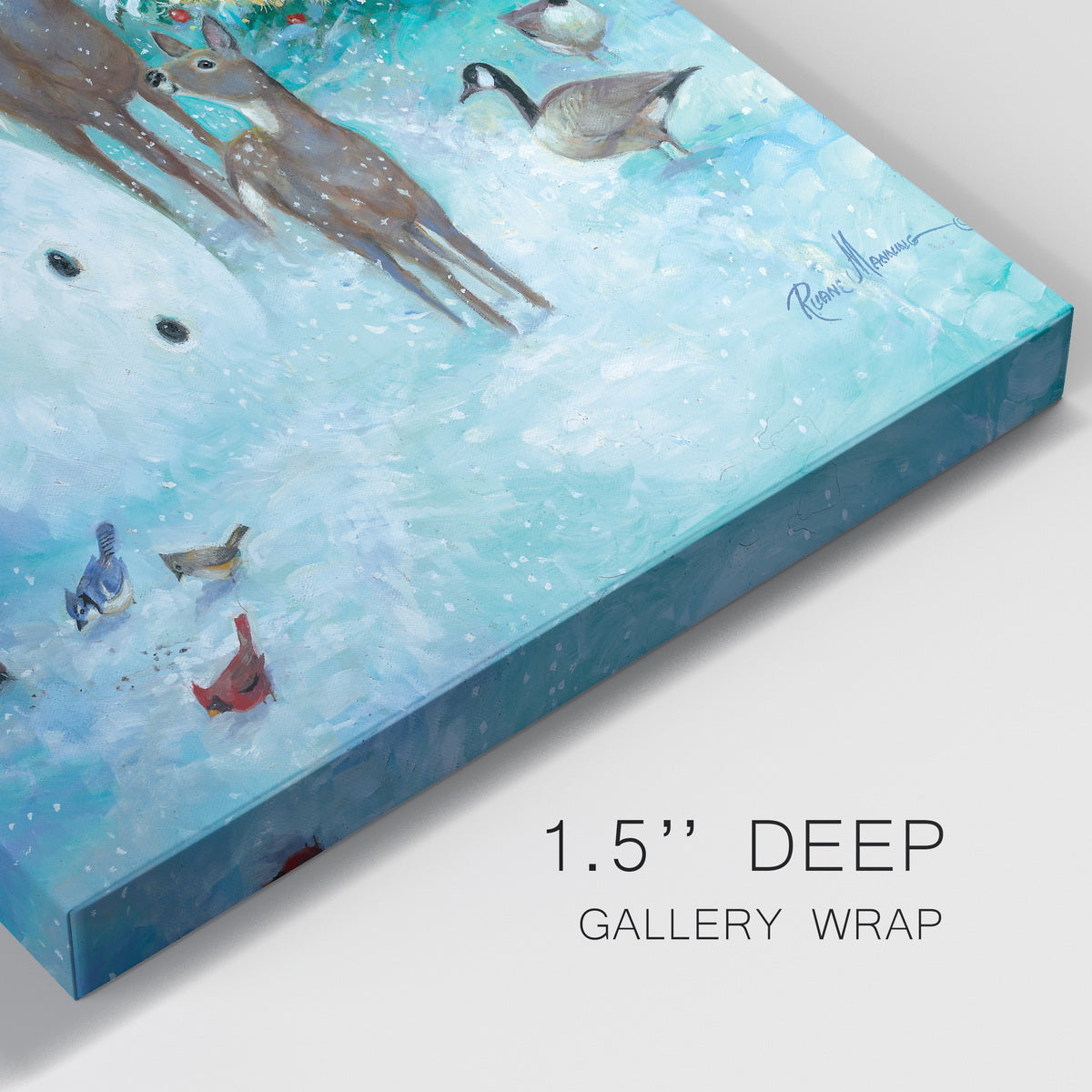 Frosty And Friends Premium Gallery Wrapped Canvas - Ready to Hang