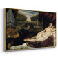 Venus with an Organist and Cupid, c. 1555 - Floater Framed Canvas Print