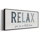 Relax - Floater Framed Canvas Print