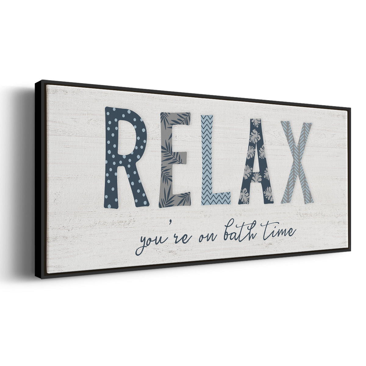Relax - Floater Framed Canvas Print