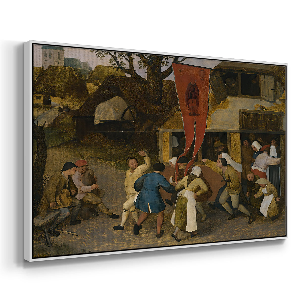 A Village Fair, c. 1567-1569 - Floater Framed Canvas Print
