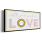 All You Need is Love - Floater Framed Canvas Print
