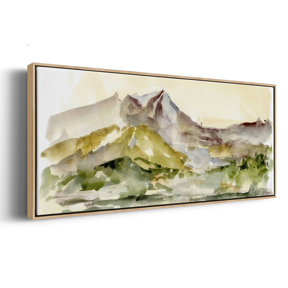 Plum Ridge I - Floater Framed Canvas Print