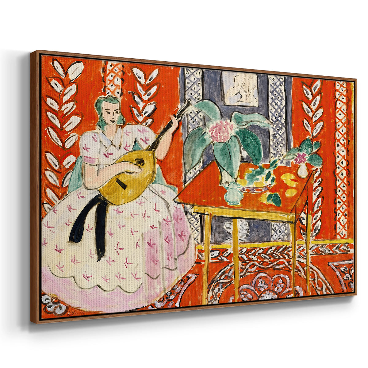 The Lute (Le luth), 1943 - Floater Framed Canvas Print